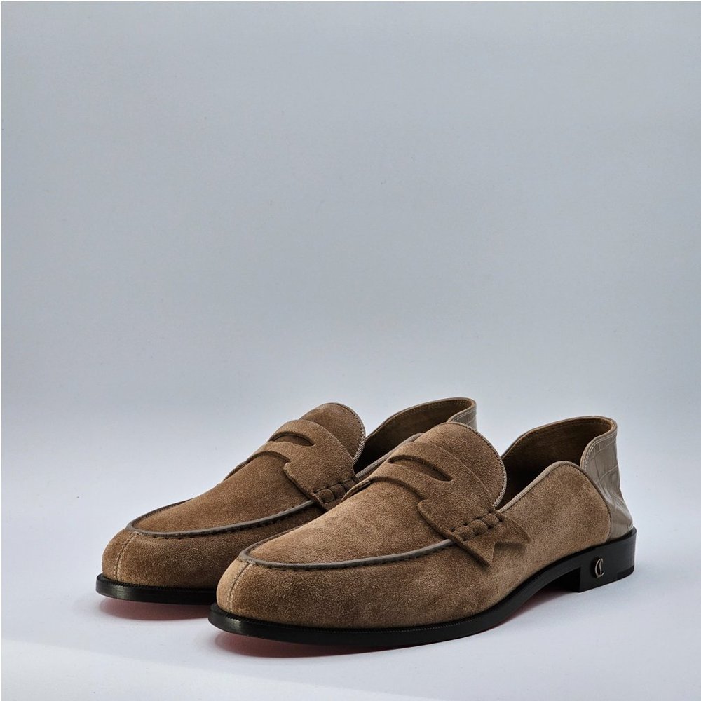 Christian Louboutin Penny No Back Suede Brown - Picture 8 of 9
